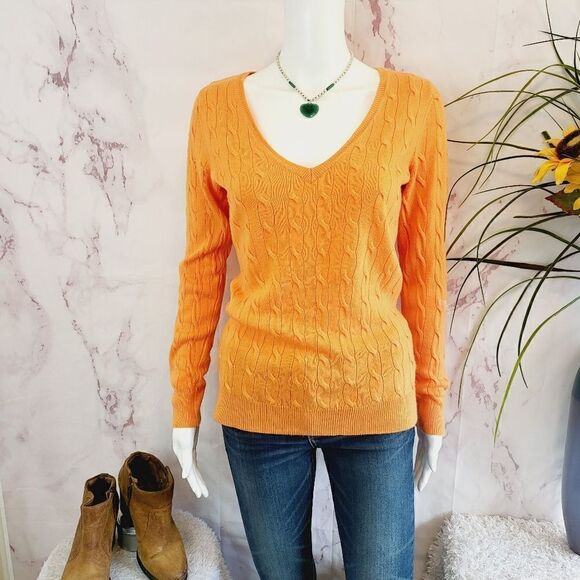 ASOS Strand cable knit v neck sweater - Picture 3 of 6